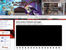 Tablet Screenshot of elpanteondeljuego.com